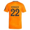 Maillot de Supporter Real Madrid Rudiger 22 Extérieur 2024-25 Pour Homme